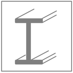 IPE-Stahlträger / Stahlstütze